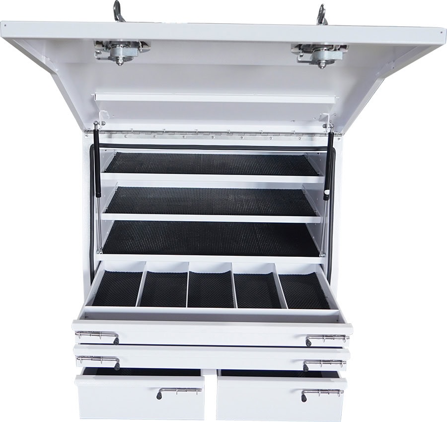 Sitec ute toolbox with full and partial drawer configurations